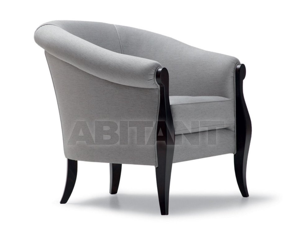 Кресло Джон, серое/велюр