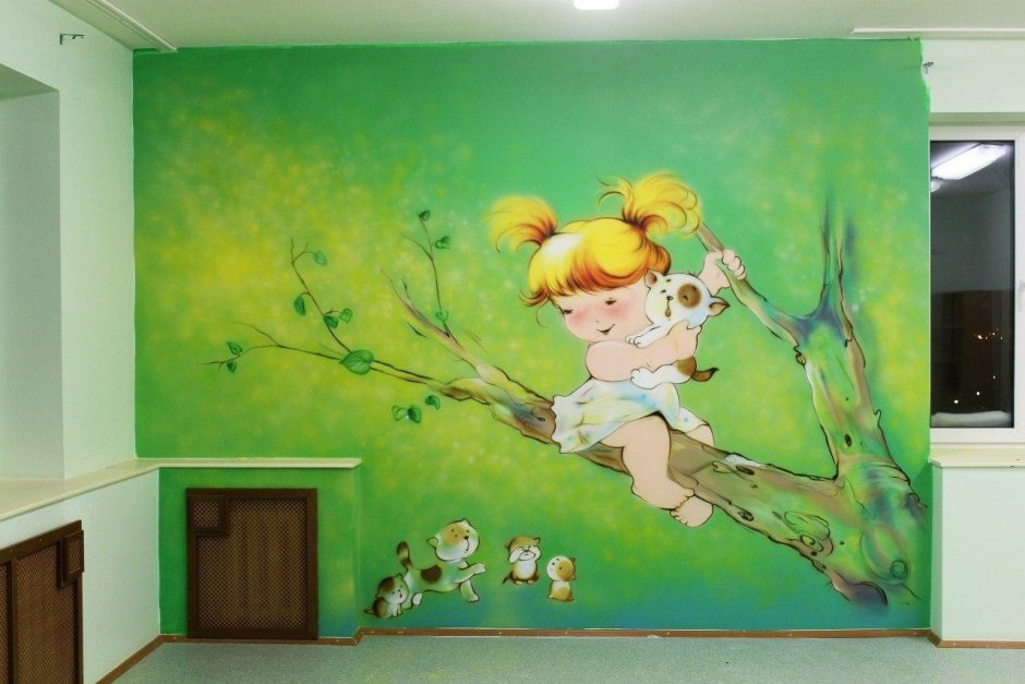 Роспись детской комнаты