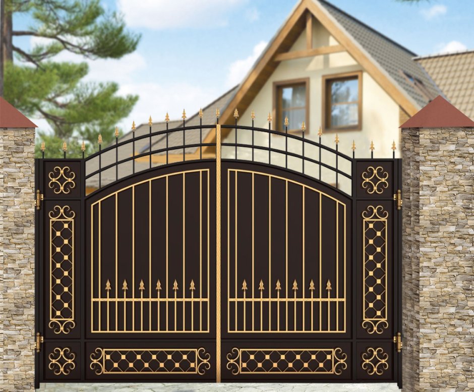 Кованые ворота Сикард