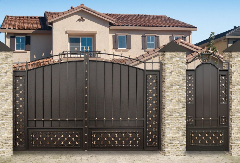 Кованые ворота Викри Дагестан