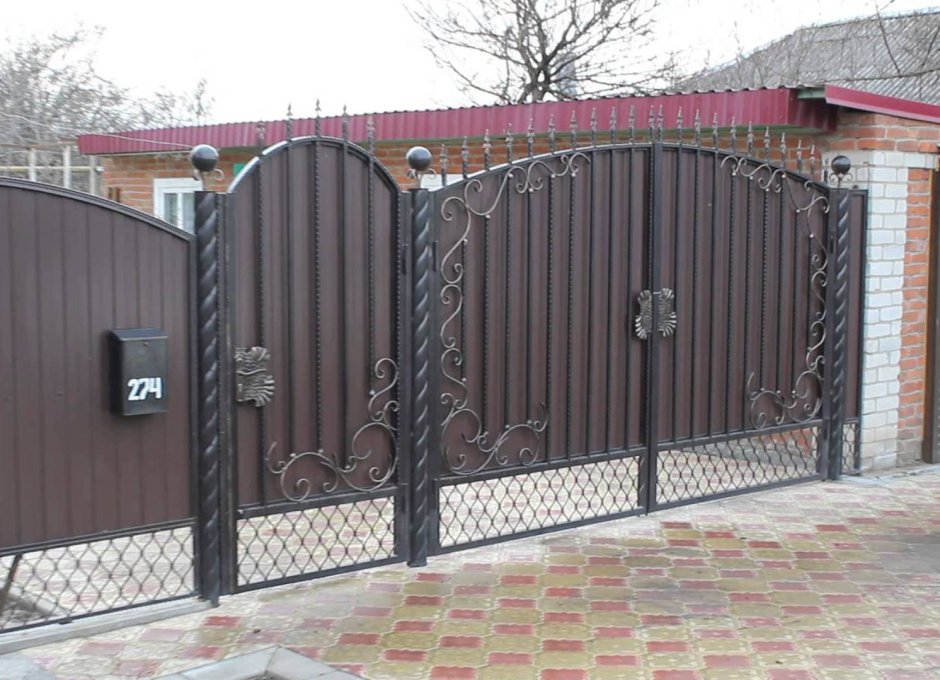 Ворота из профильной трубы 40х40