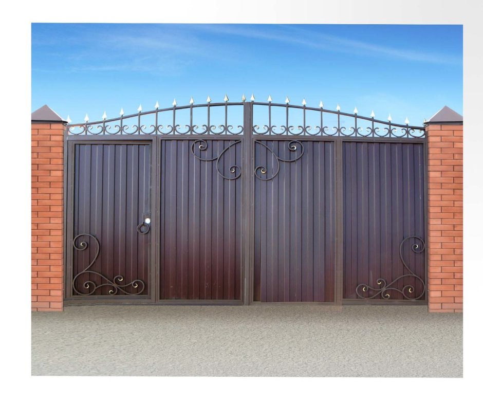 Ворота из профнастила