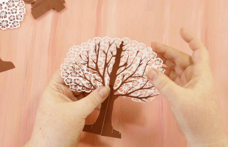 Скрапбукинг поп ап дерево