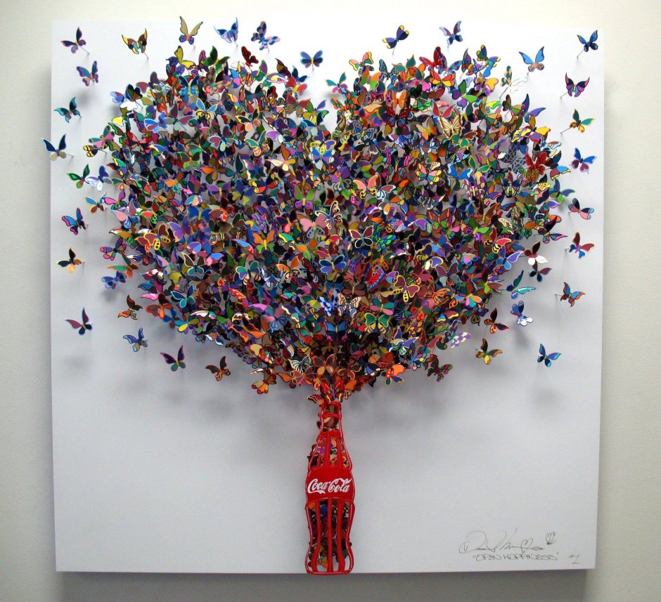 Скульптуры Дэвида Кракова бабочки