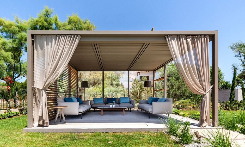 Кованые фермы для навеса