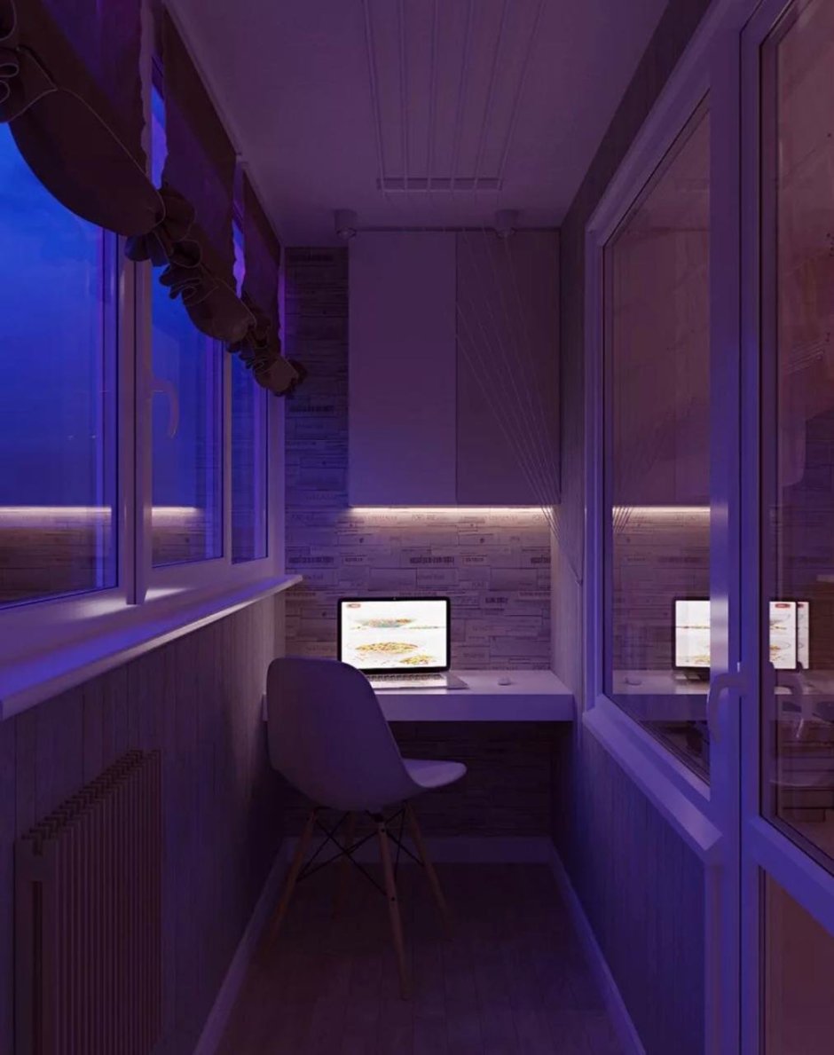 Освещение на лоджии