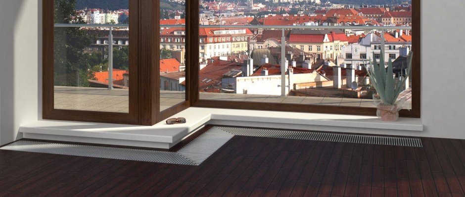 Отопление панорамных окон