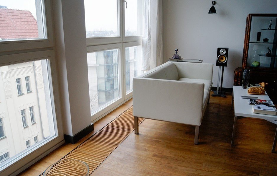 Внутрипольные конвекторы в интерьере