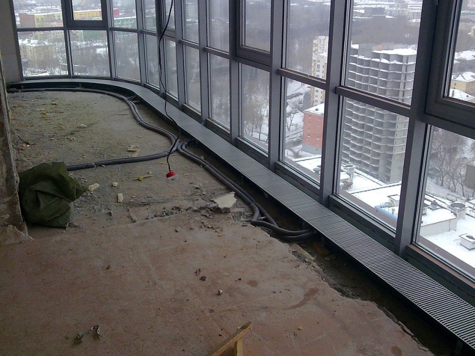 Батареи для панорамных окон