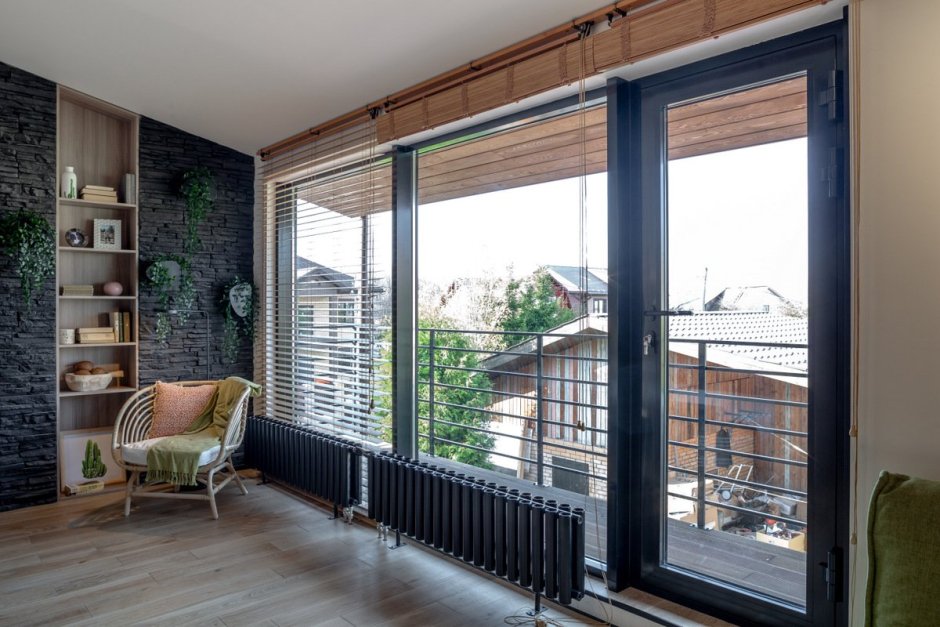 Шторы на лоджию с панорамным остеклением