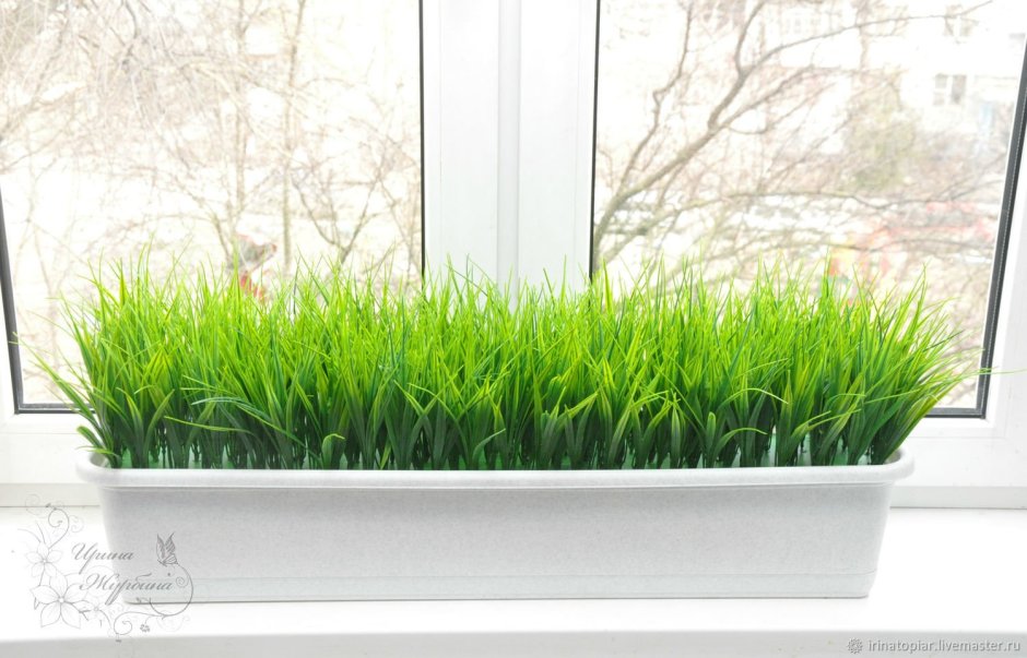 Искусственная зелень для декора в горшках