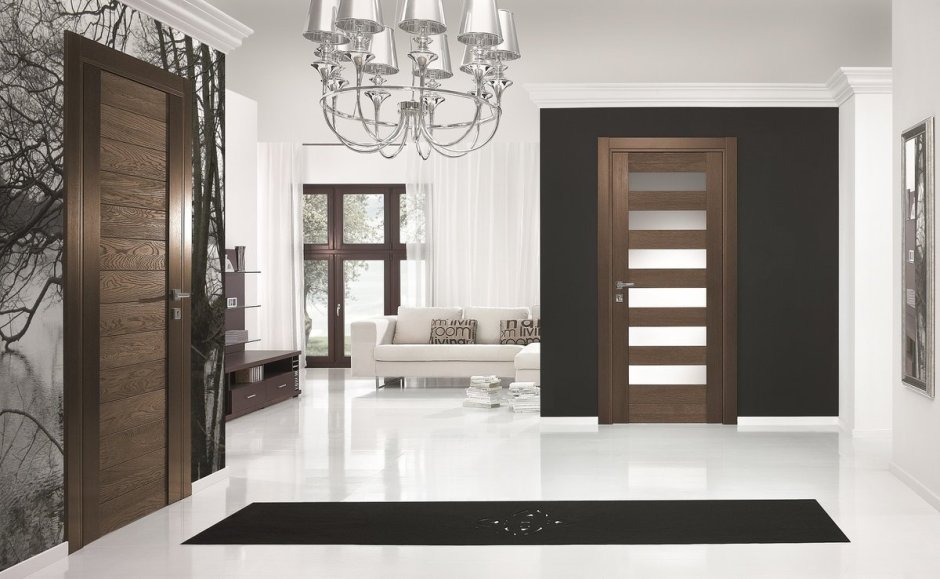 Белый плинтус в интерьере