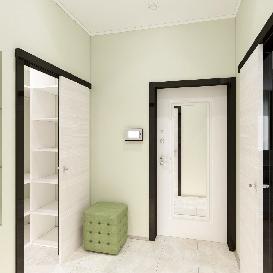 Интерьер прихожей лофт