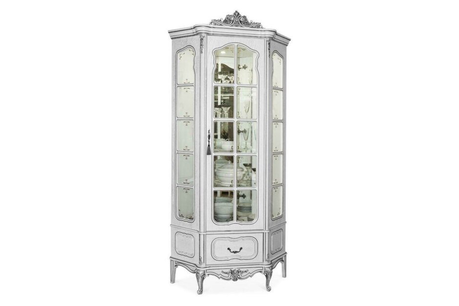 Мебель Черноземья угловой шкаф для посуды Русь Петровская