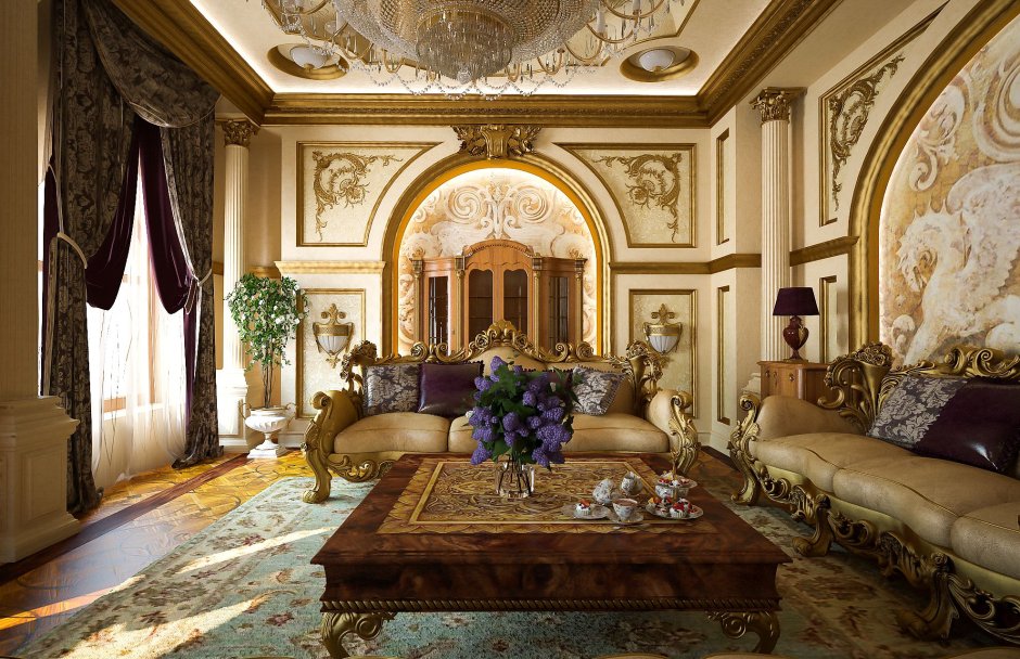 Дорогой классический интерьер