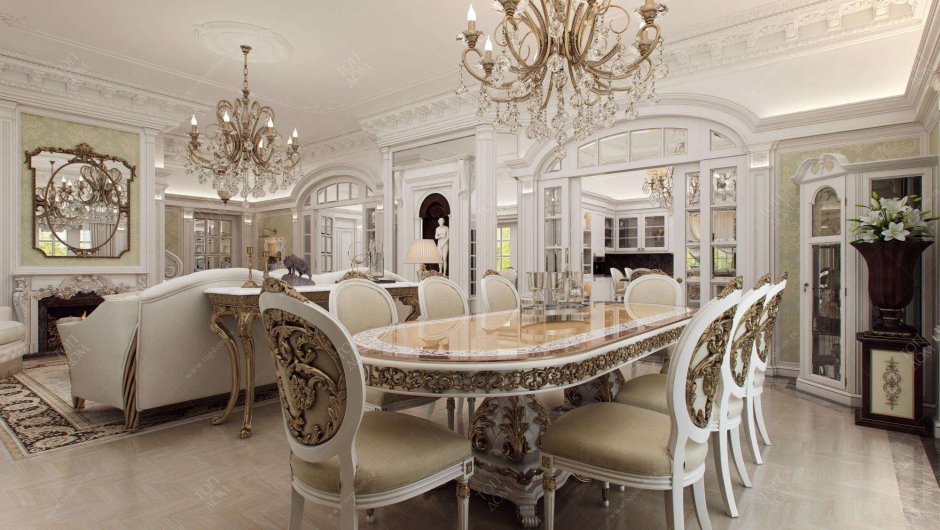 Столовая в стиле Барокко