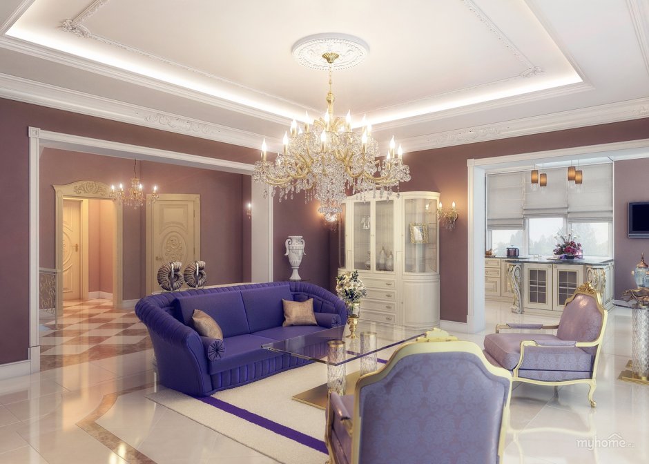 Двухкомнатная квартира в классическом стиле Барокко