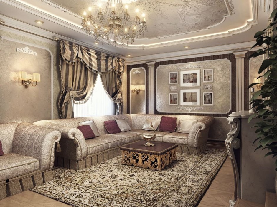 Гостиная Ампир Барокко