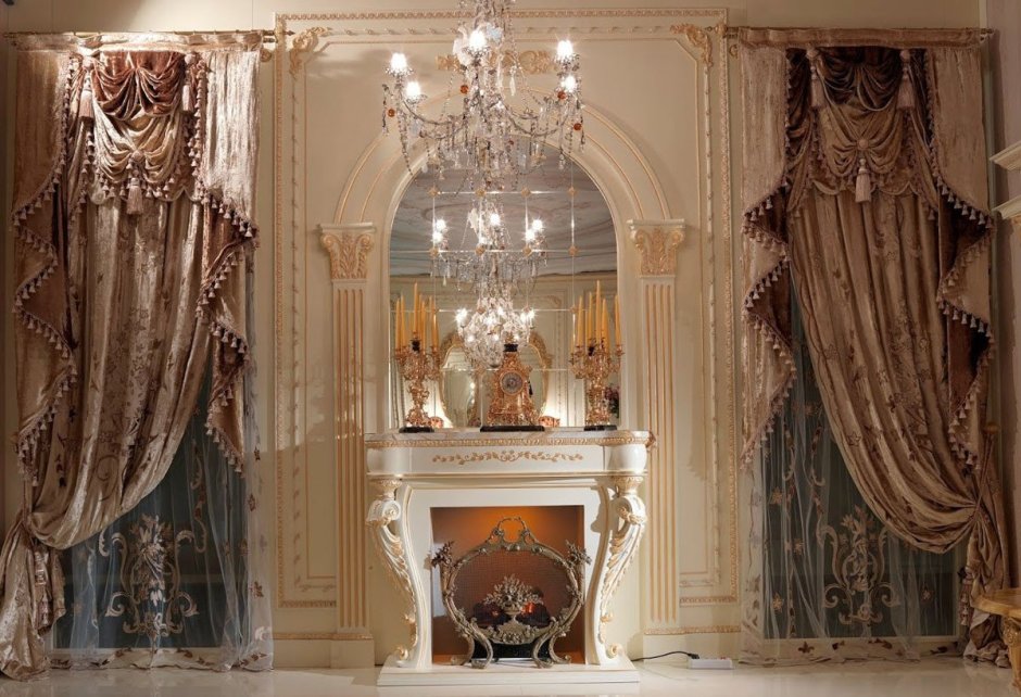 Шторы в стиле рококо и Барокко