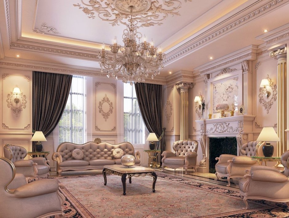 Гостиная Ампир Барокко