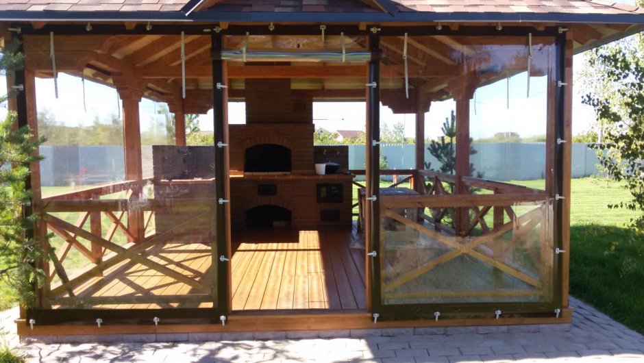 Мягкие окна для беседок