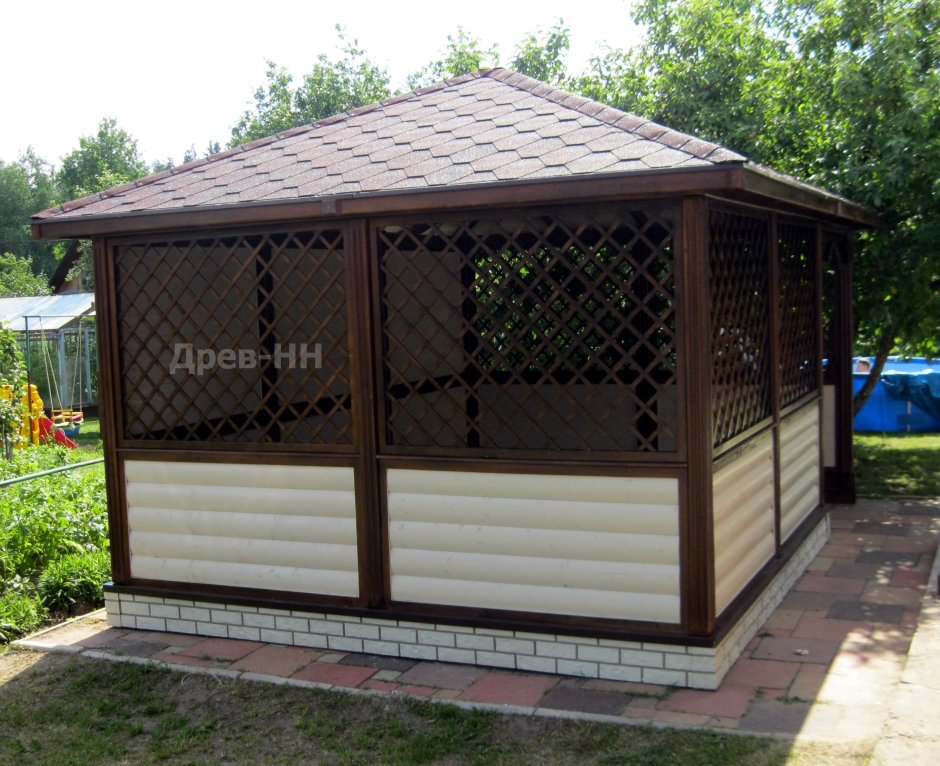 Беседка из сайдинга