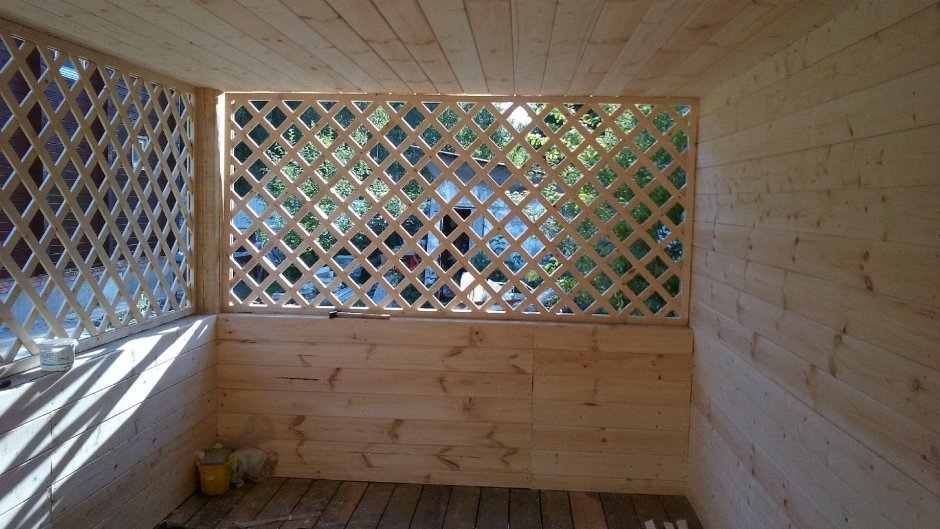 Обрешетка веранды