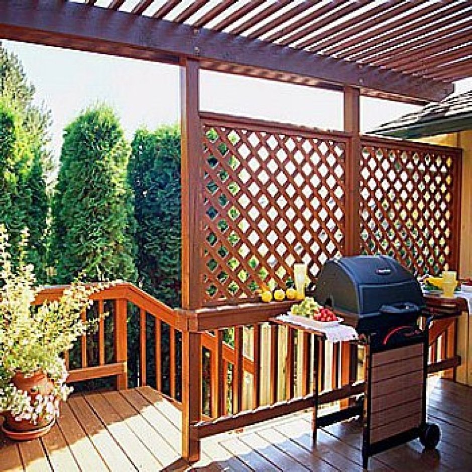 Перегородка на террасе