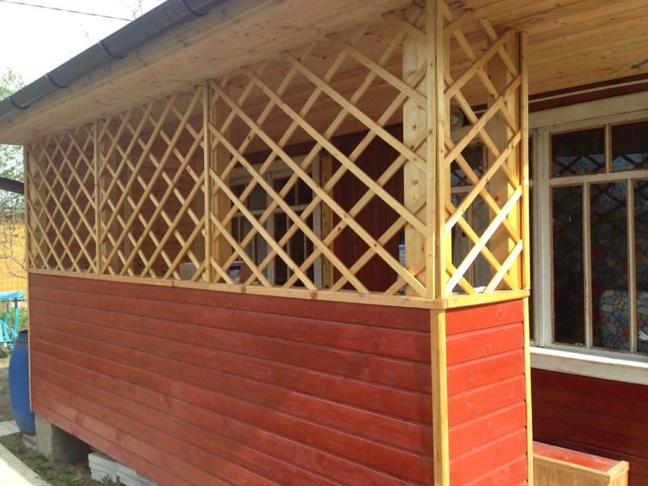 Обрешетка террасы