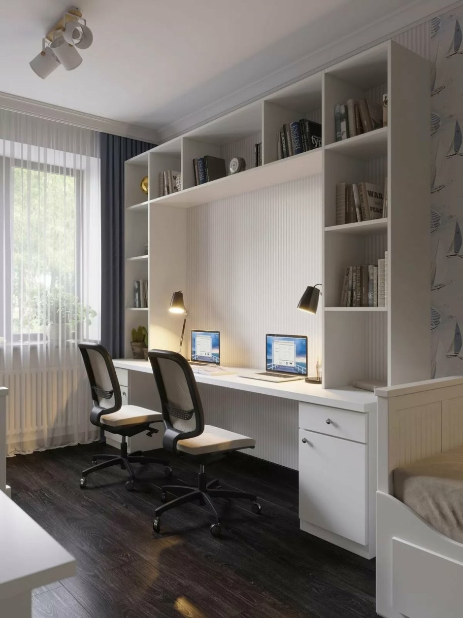 Письменный стол в эркере