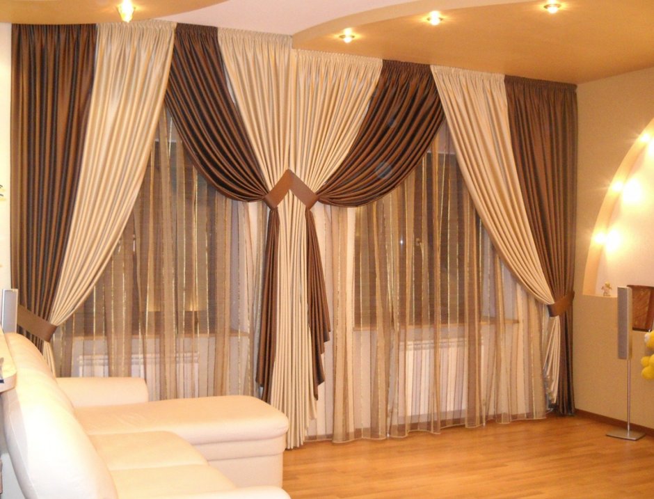 Шторы в зал красивые современные