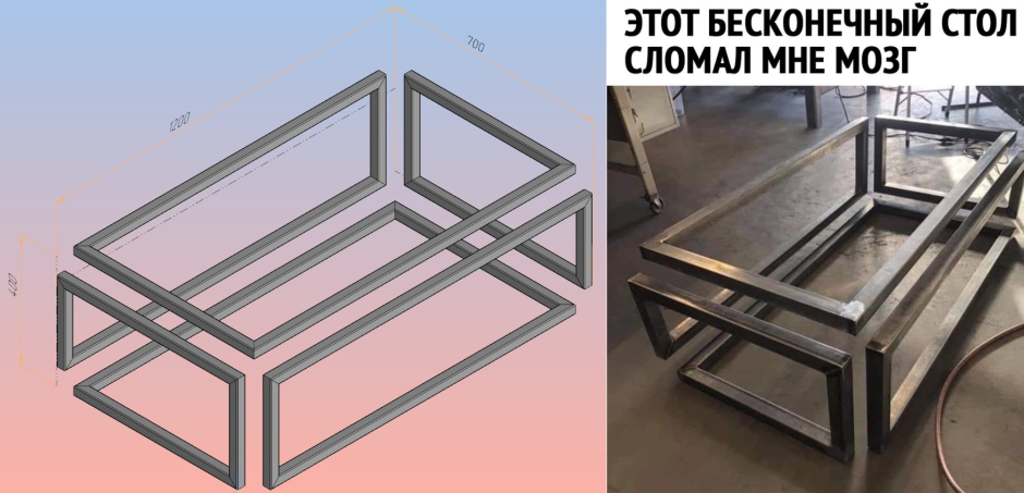 Villiers brothers журнальный столик