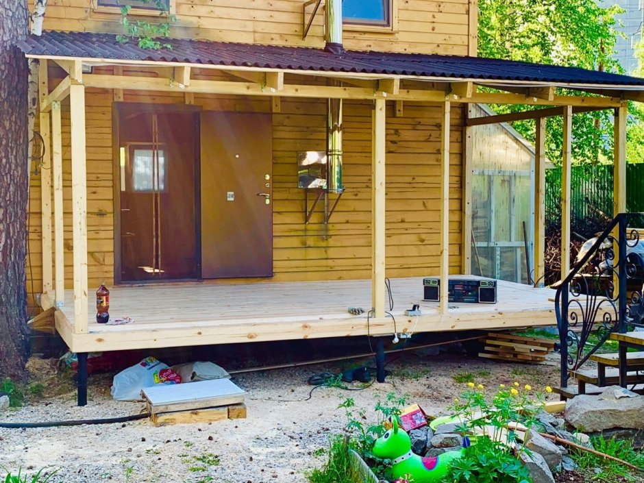 Пристройка террасы к дому