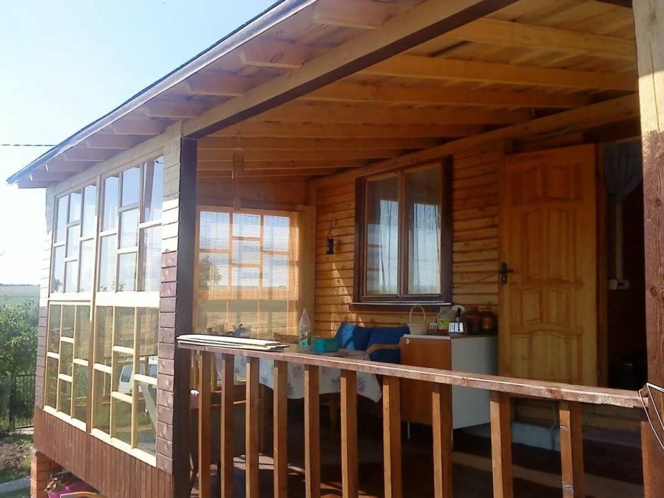 Пристройка к дому веранды