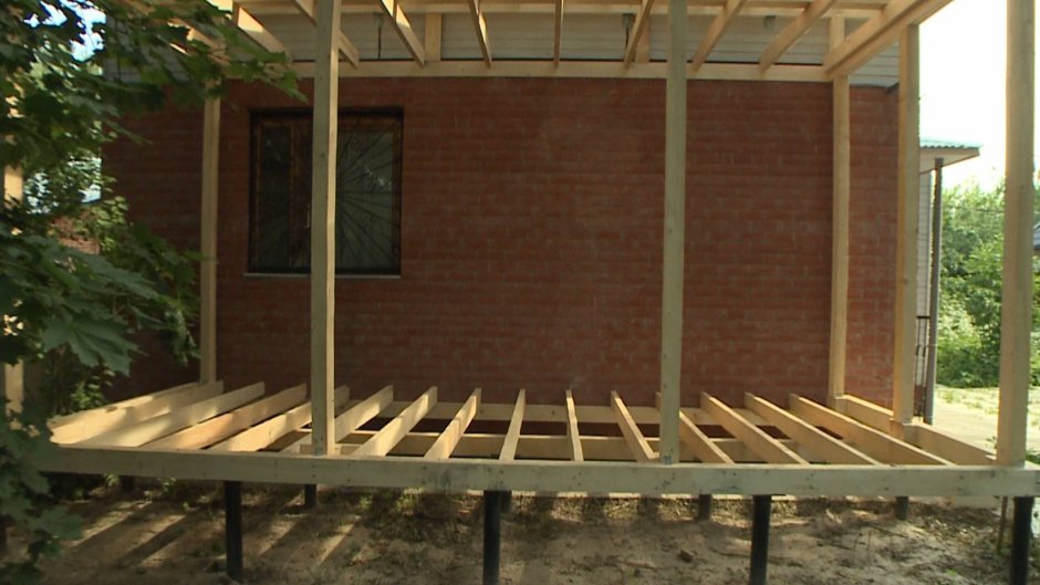 Каркасная веранда
