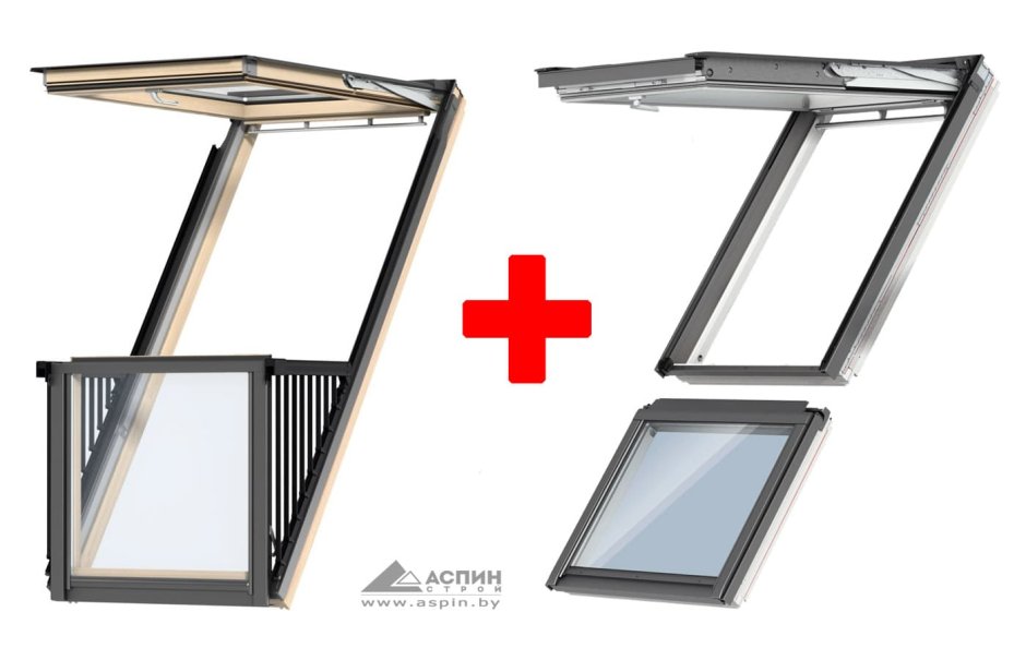 Факро мансардные окна балкон