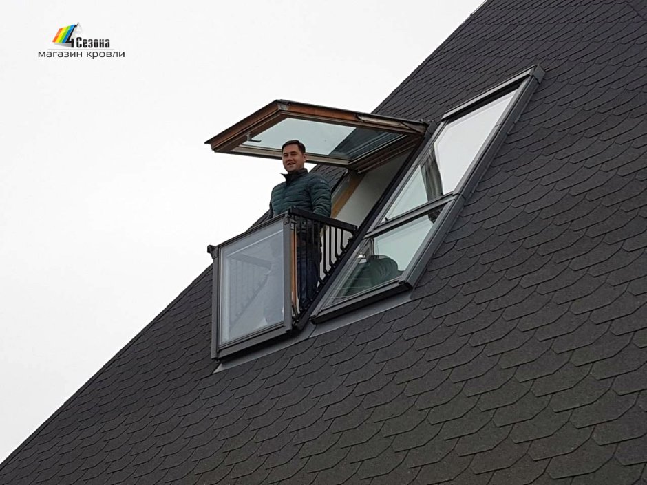 Окно балкон Velux