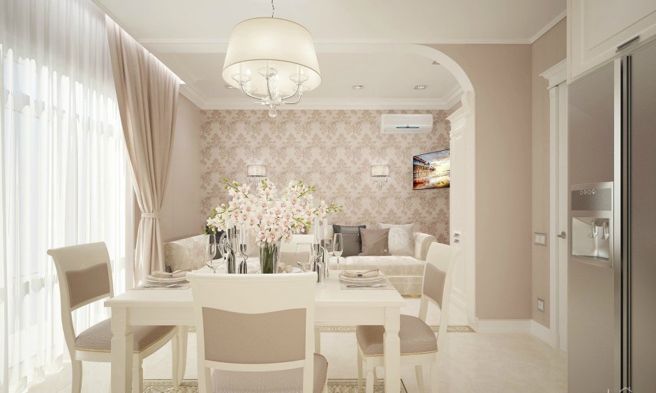 Кухни в постель ных тонах