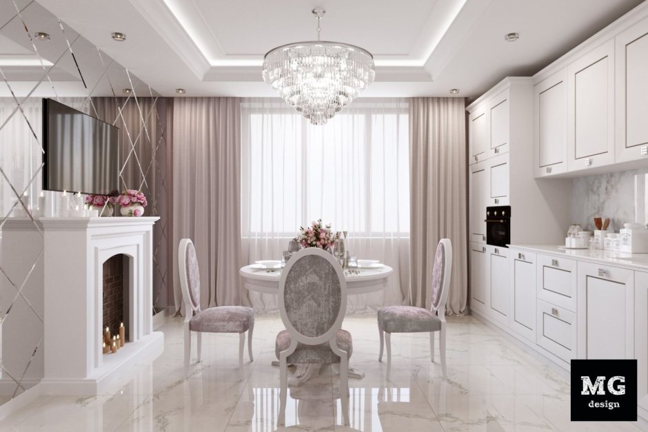 Модные кухни 2022 Неоклассика