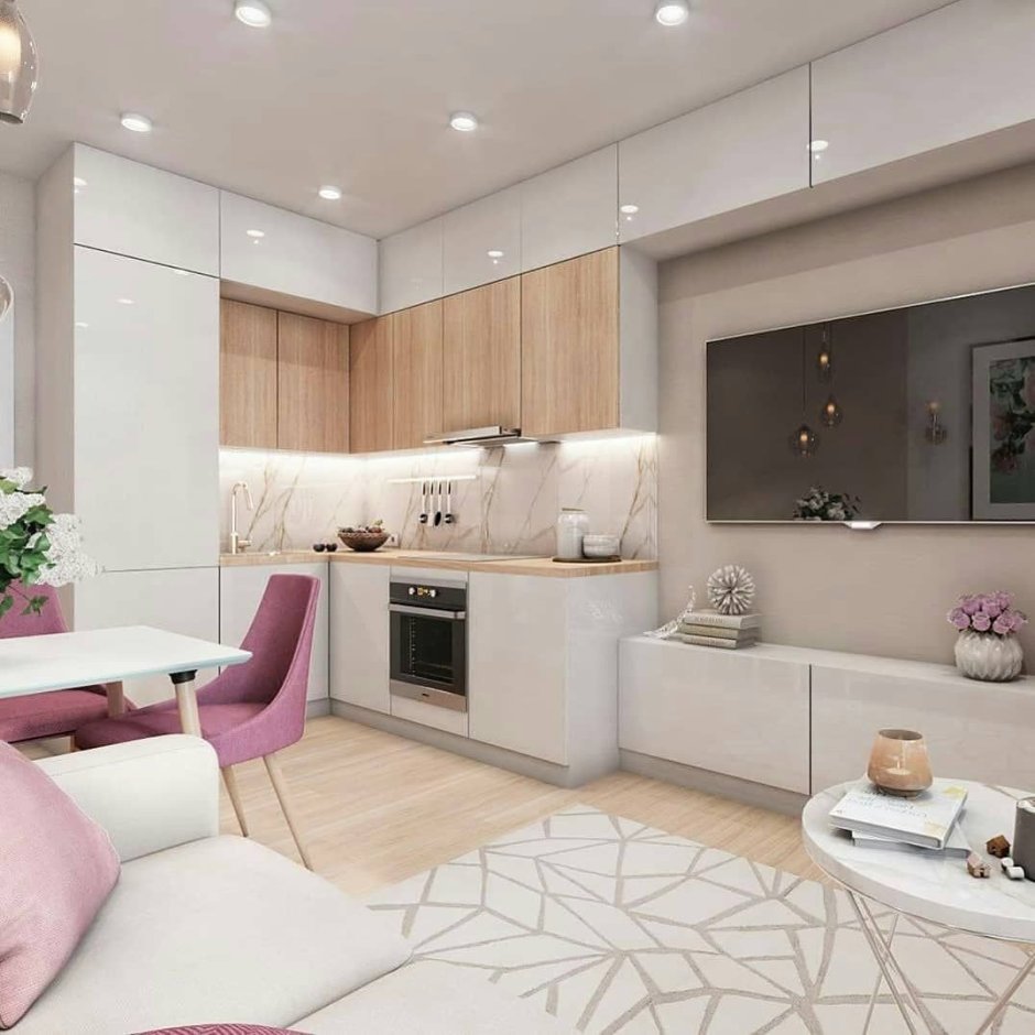 Кухня неокоасс Неоклассика полы мрамор