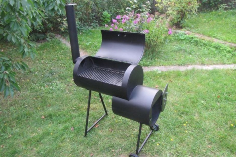 Мангал из трубы половинки 500