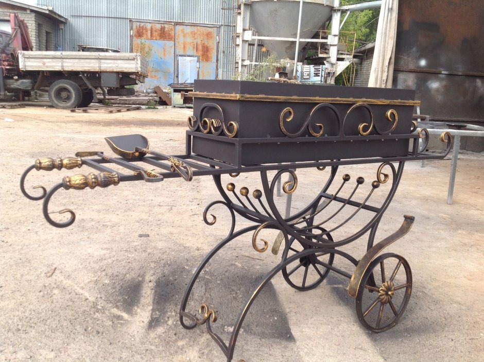 Мангал с газового баллона