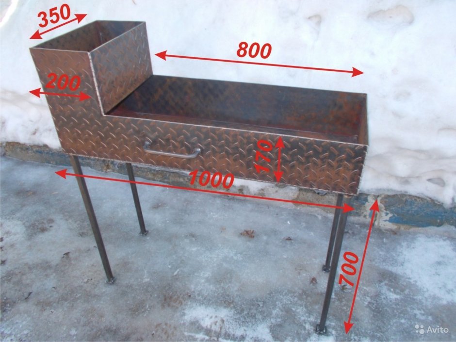 Навес для мангала из профильной трубы