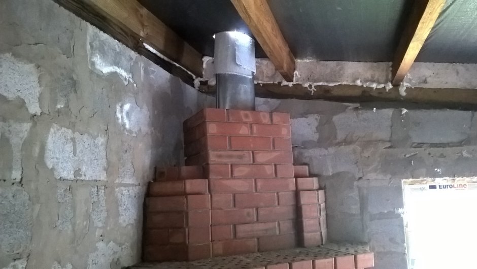 Камин в гараже