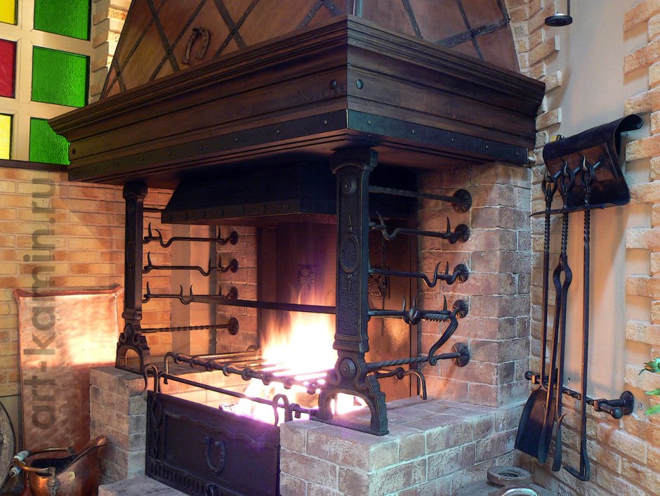 Мангал камин из металла