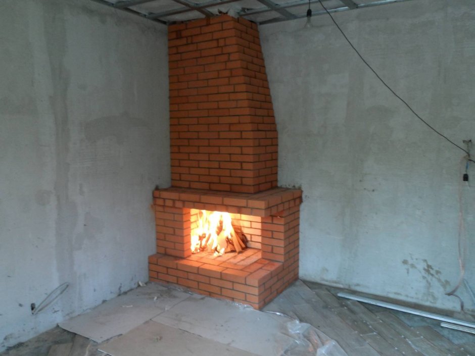 Кирпичная печь в гараж