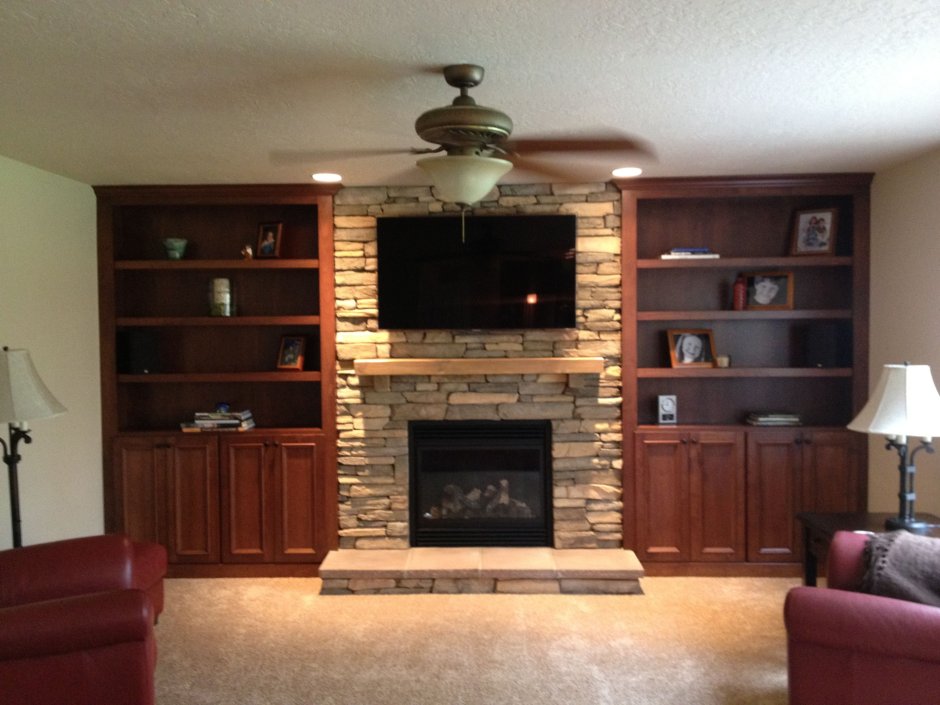 Камин в гараже