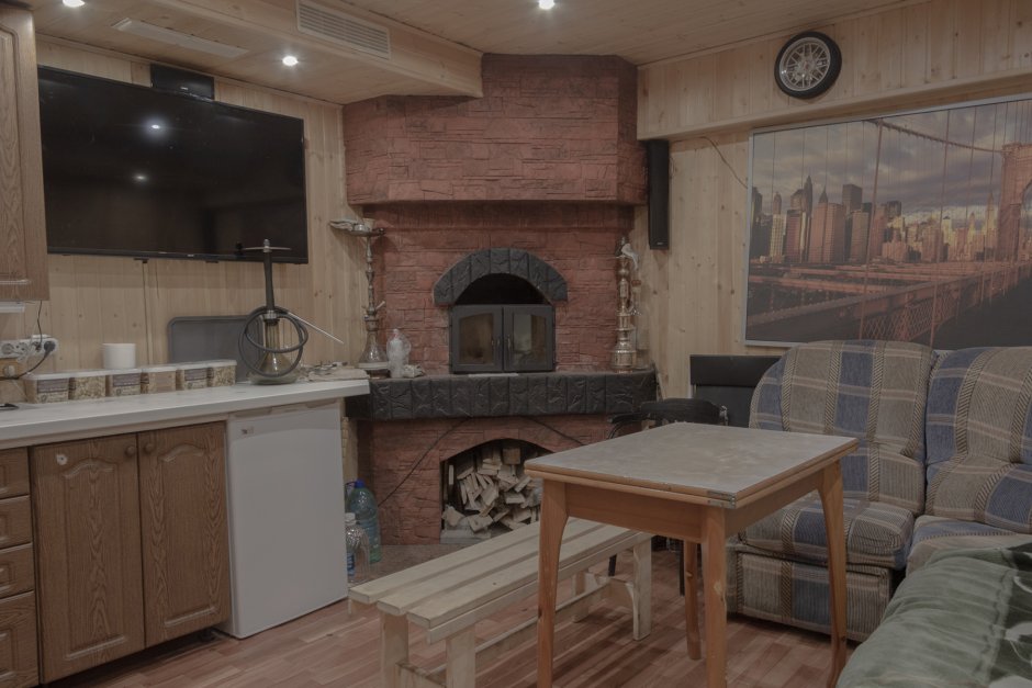 Камин и печь в одну трубу