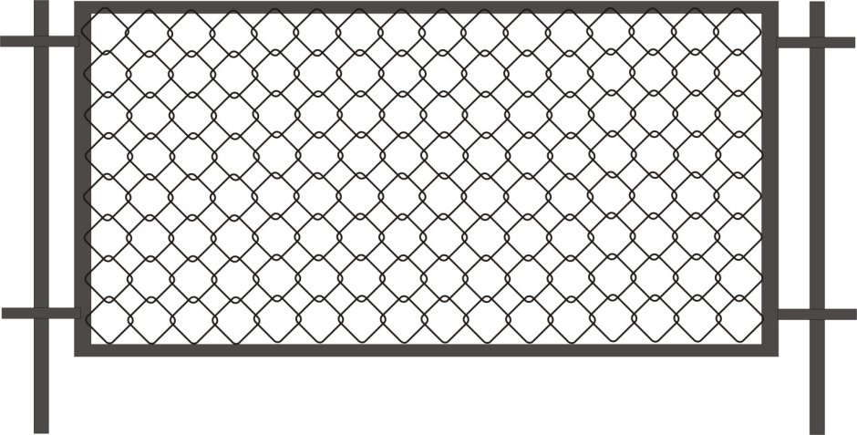 Забор сетка рабица