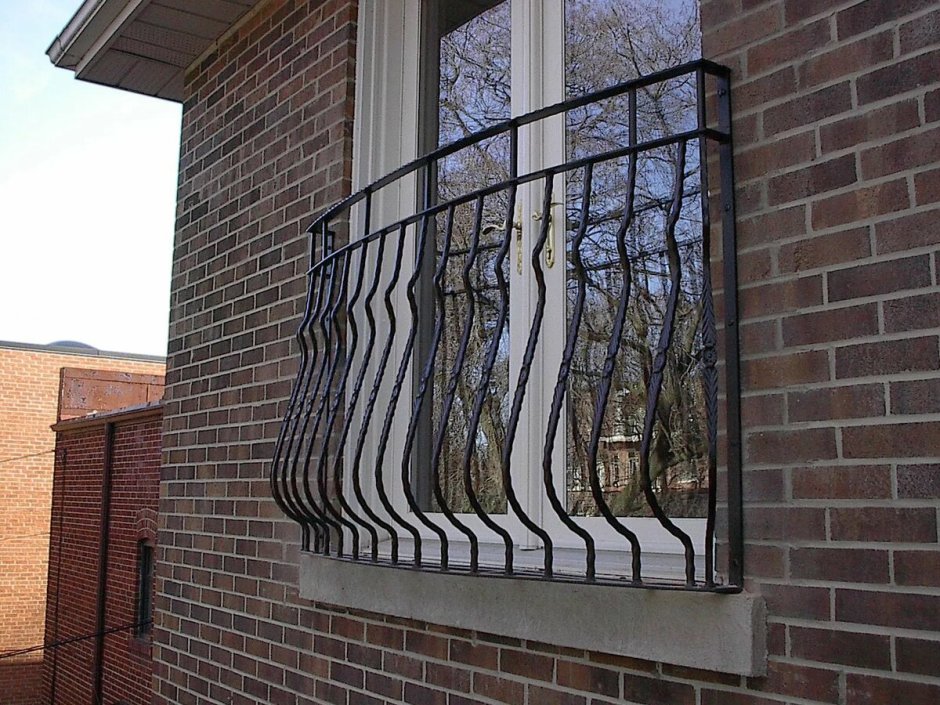 Ограждения французских балконов Алютех